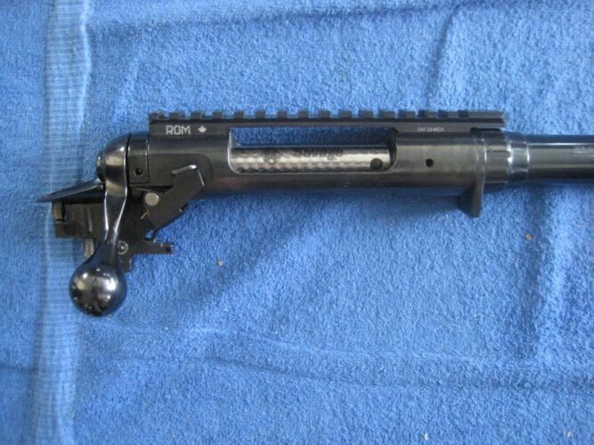 Savage model 12 26 inch heavy barrel caliber 22-250 bolt barreled action.