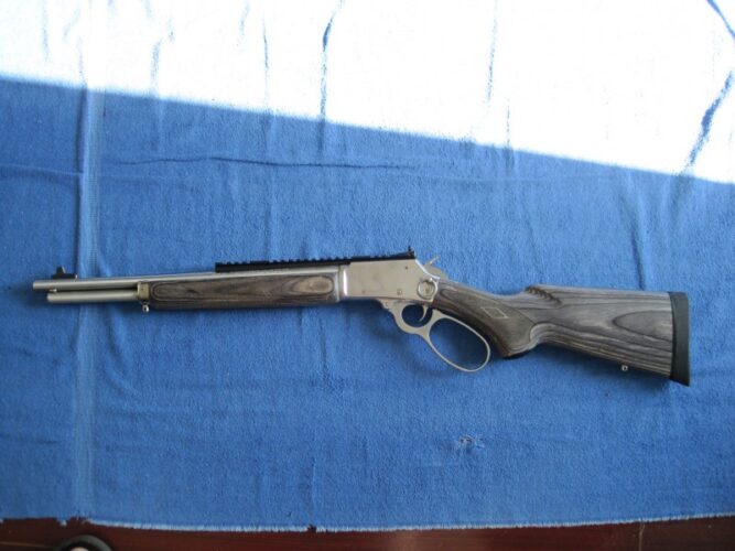 Marlin 1894 SBL in 44 REM.MAG/44 SPL. Stainless steel Lever action.