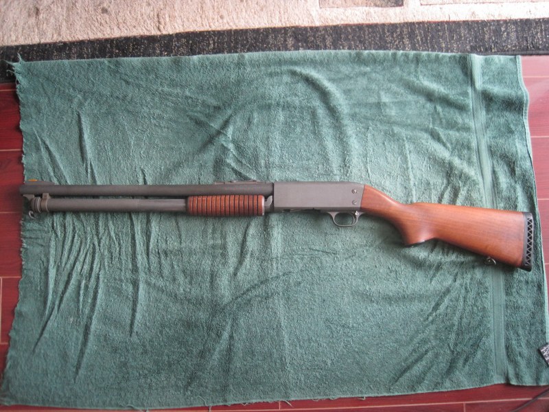 Ithaca M-87 D.S. Police Special Pump action shotgun.