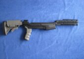 SKS Aluminum chassis and AR-15 ATI stock.