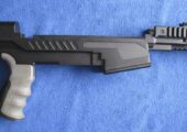 SKS Aluminum chassis and AR-15 ATI stock.